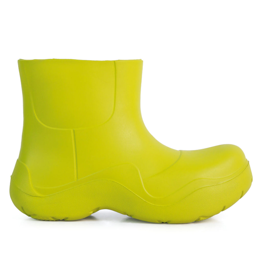 women gummy chelsea rainboots#color_green
