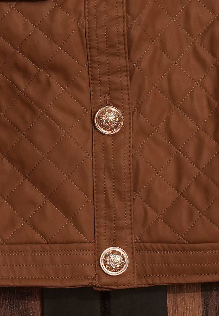 Women Quilted Cropped Jacket