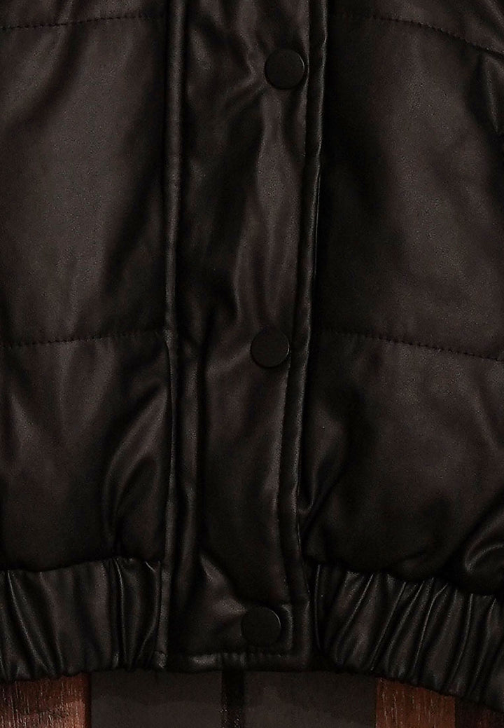 Women Puffy Biker Jacket