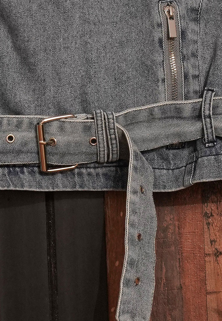 cropped front zip denim jacket#color_grey