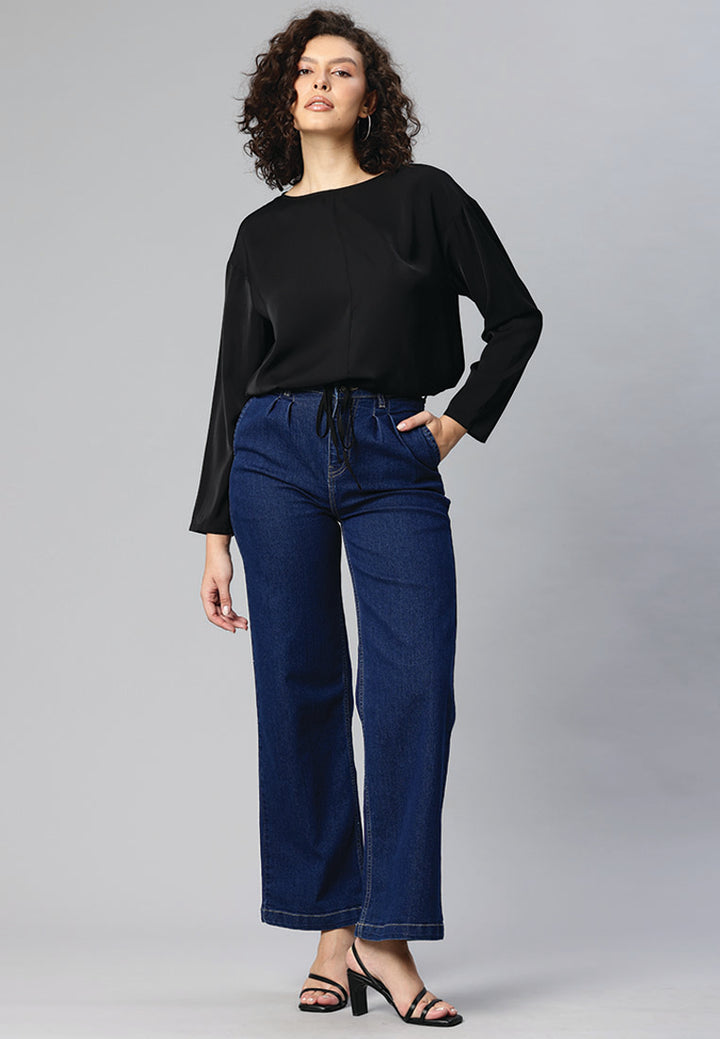 drawstring relaxed top by ruw#color_black