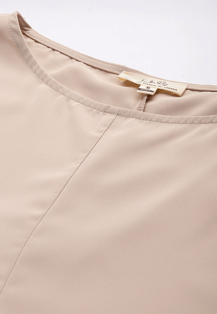 drawstring relaxed top by ruw#color_beige