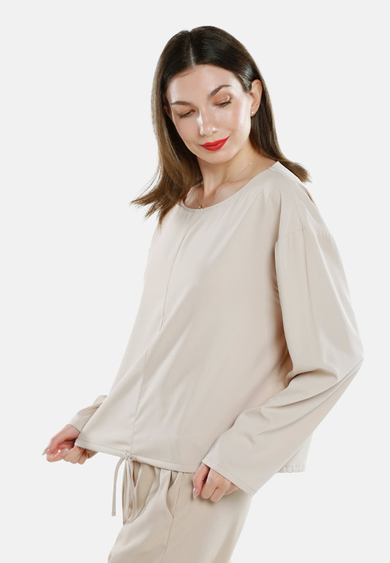Drawstring Relaxed Top