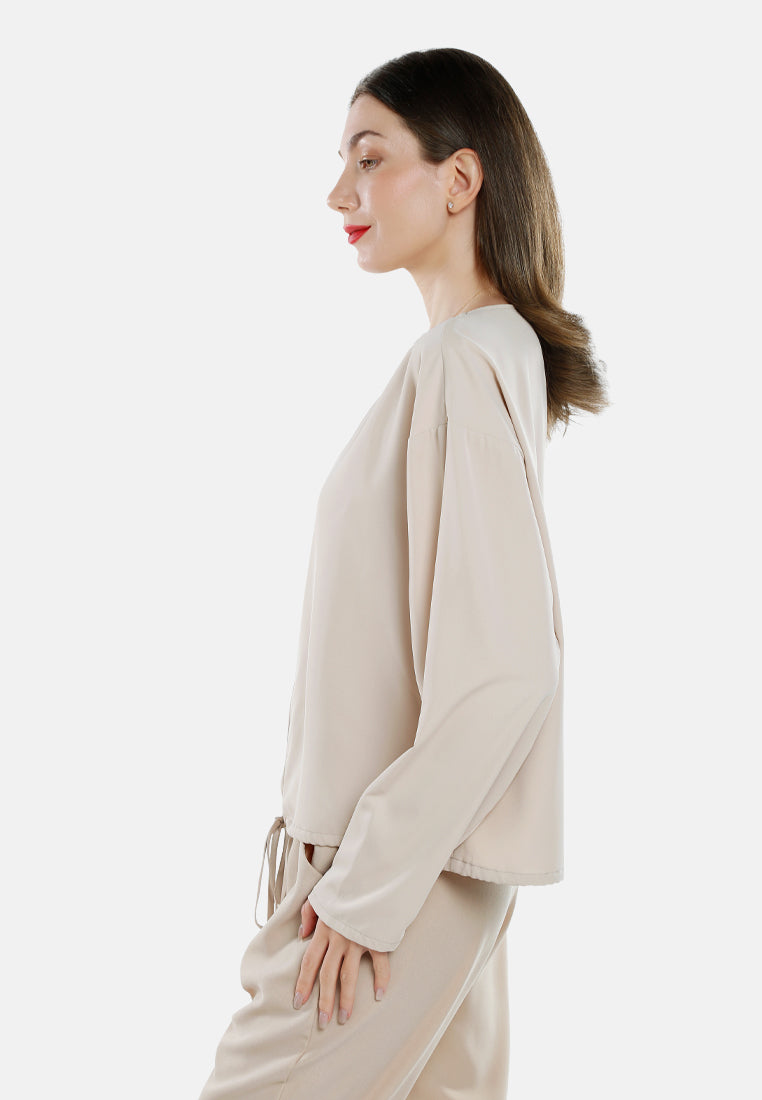 Drawstring Relaxed Top