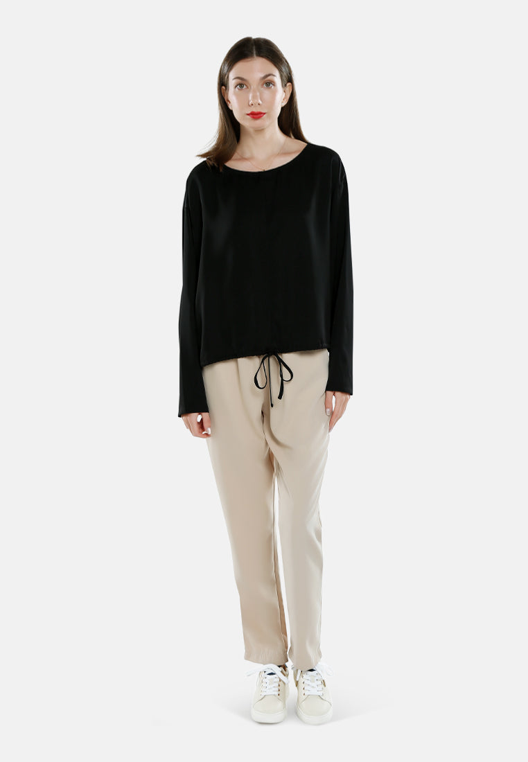 Drawstring Relaxed Top