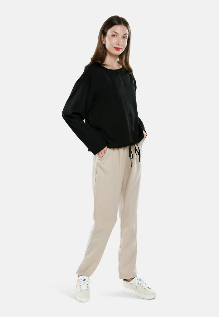 Drawstring Relaxed Top