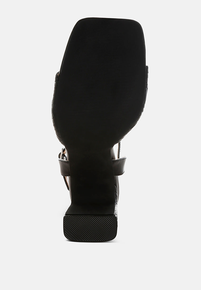 textured faux leather heels by ruw#color_black