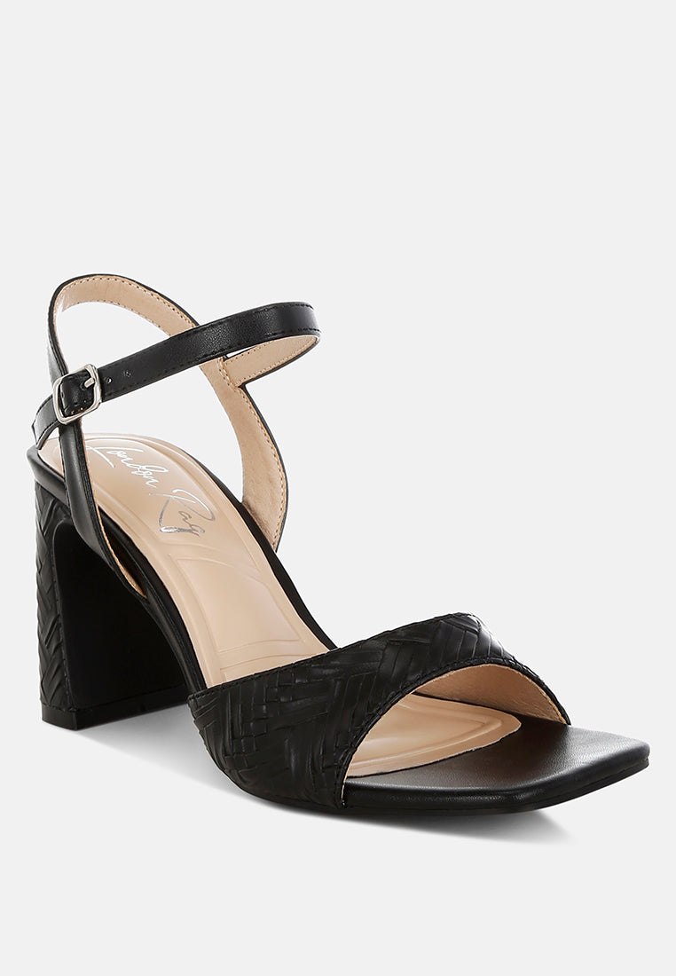 textured faux leather heels by ruw#color_black