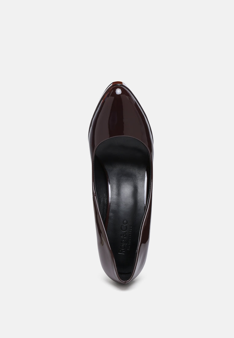 Women High Heel Dress Shoe In Brown