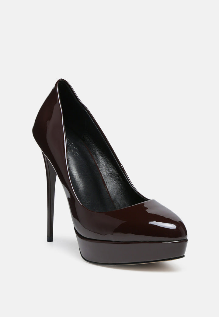 Women High Heel Dress Shoe In Brown