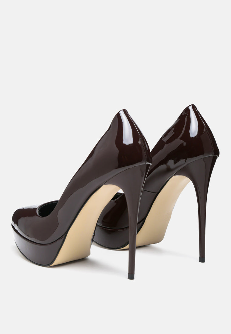 Women High Heel Dress Shoe In Brown