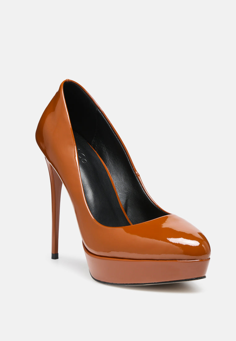 Women High Heel Dress Shoe In Tan