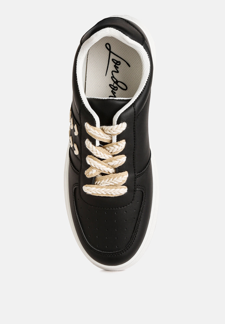 women cross stitch detail sneakers#color_black