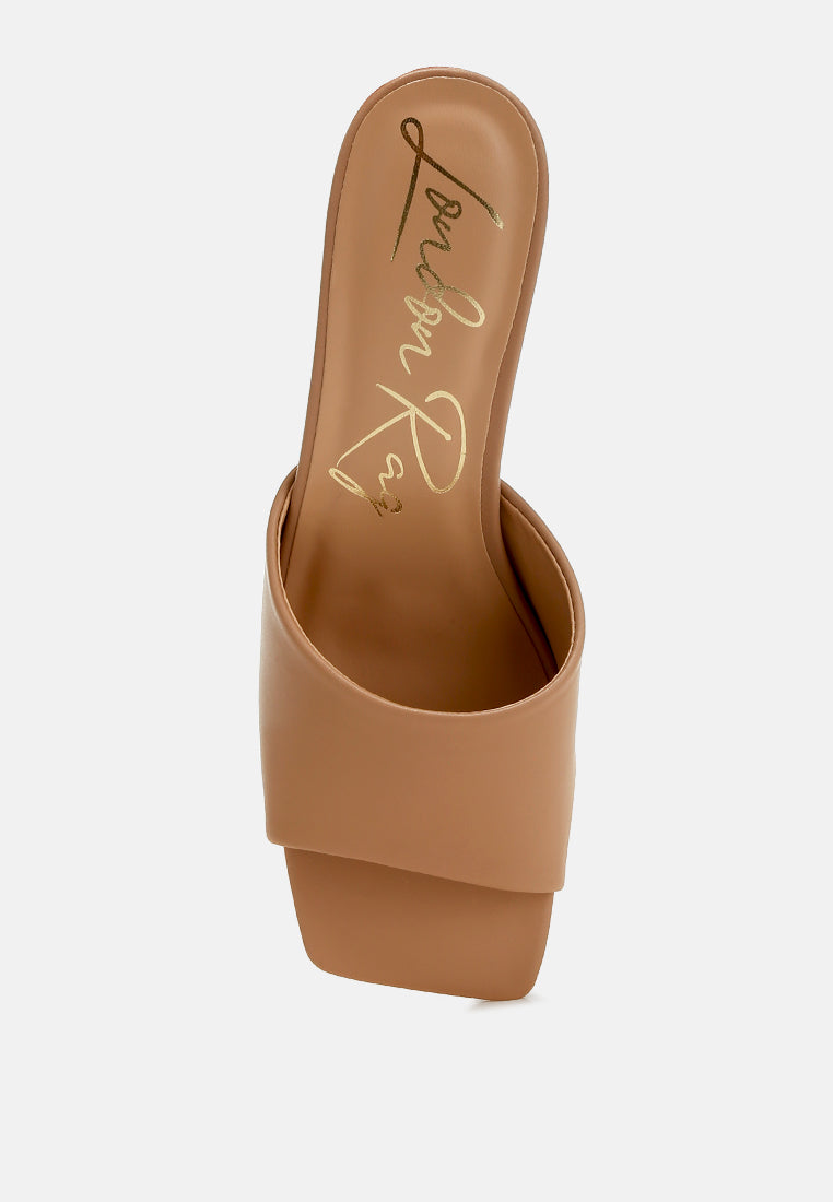 women faux leather block heel sandals#color_camel