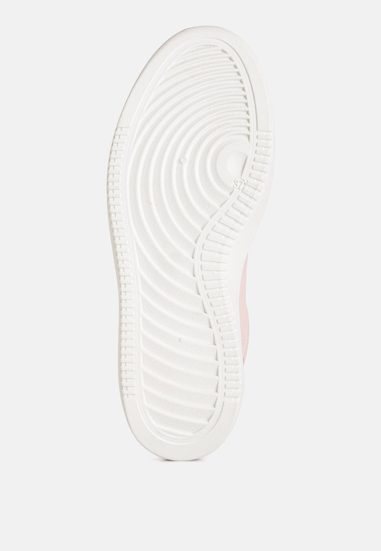 women cross stitch detail sneakers#color_blush