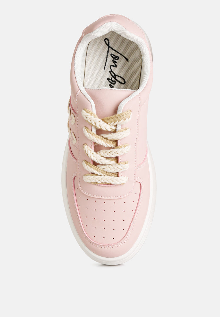 women cross stitch detail sneakers#color_blush