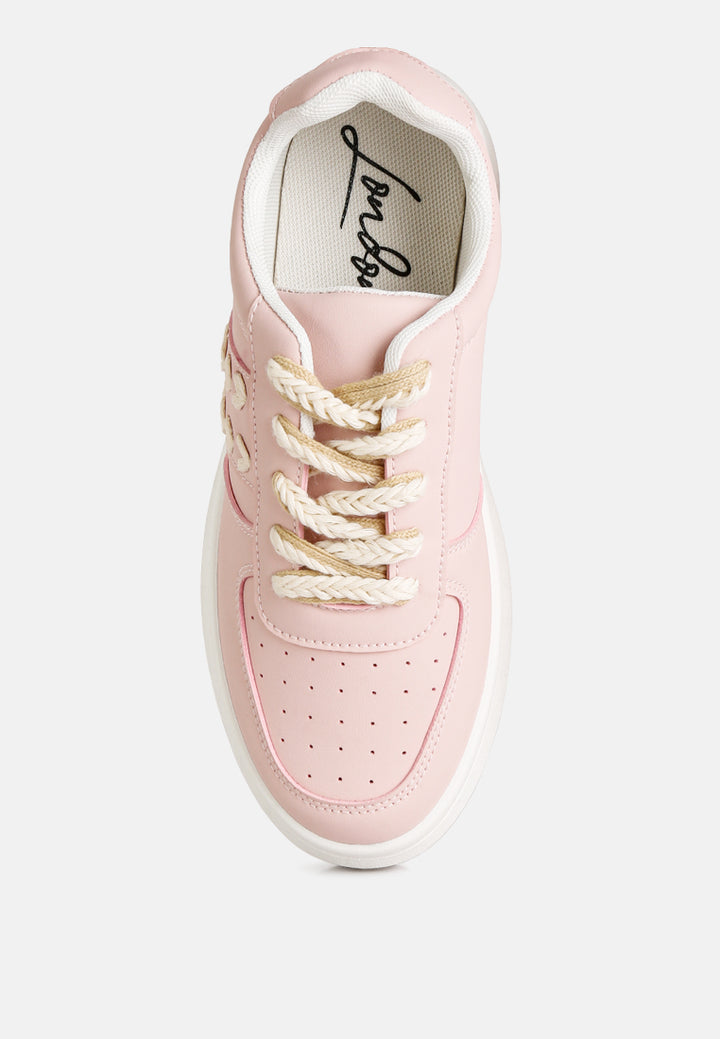 women cross stitch detail sneakers#color_blush