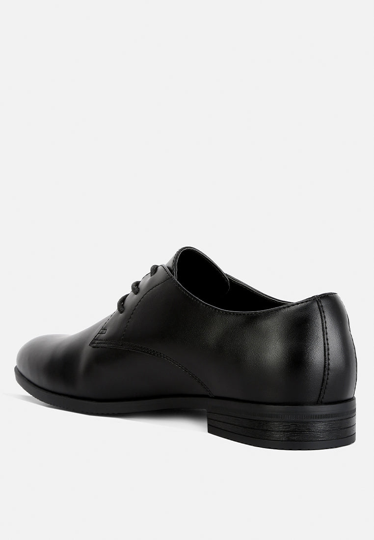 men's minimalist derby shoes#color_black