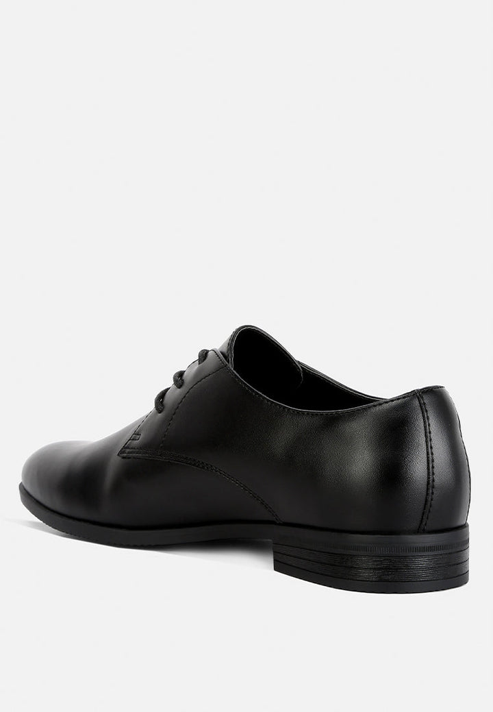 men's minimalist derby shoes#color_black