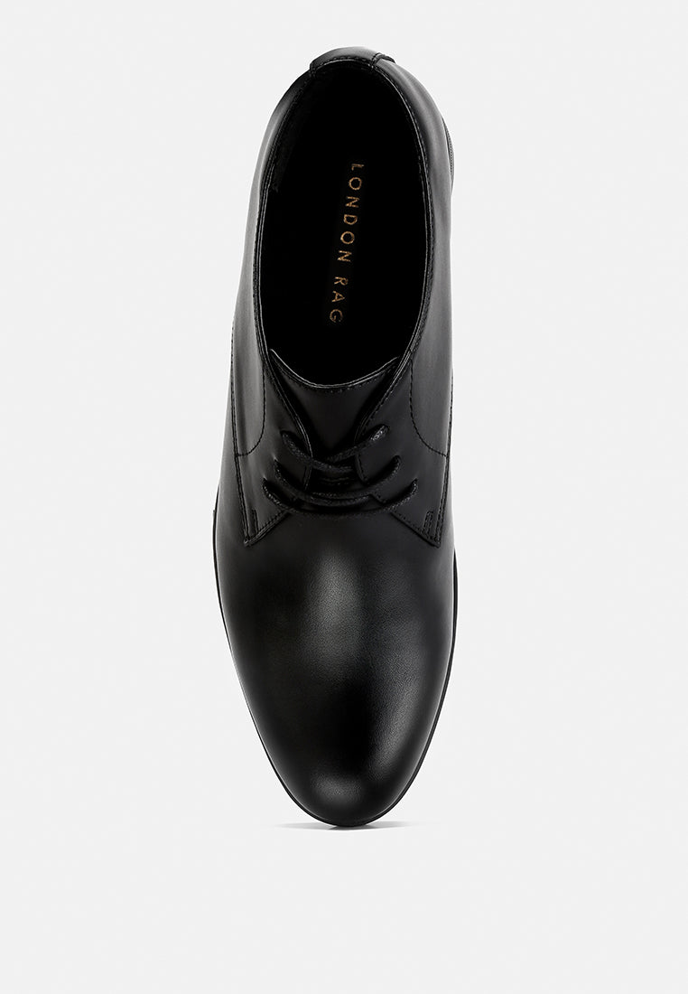 men's minimalist derby shoes#color_black