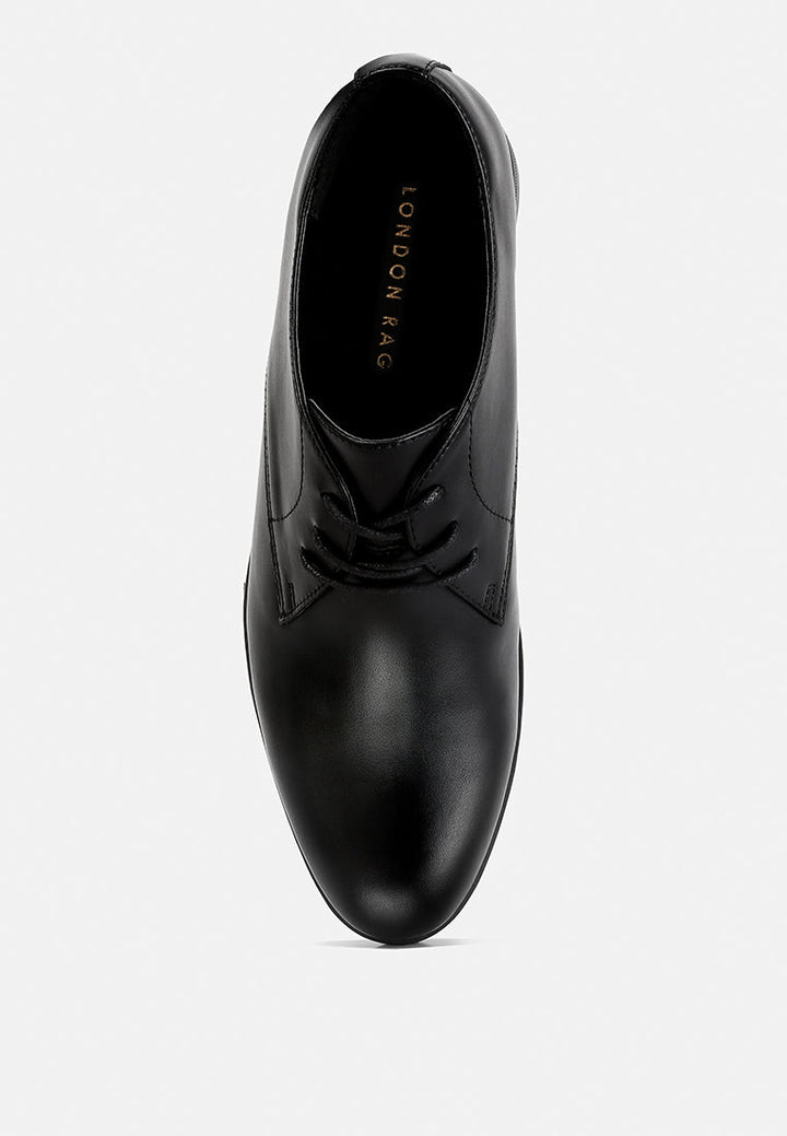 men's minimalist derby shoes#color_black
