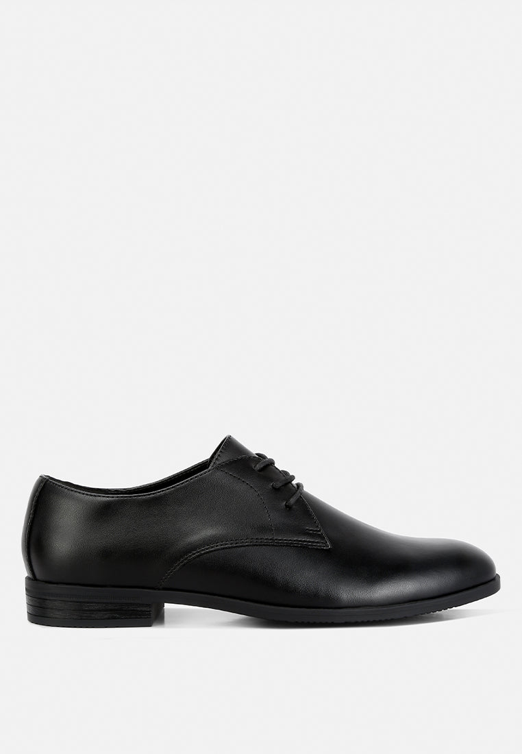 men's minimalist derby shoes#color_black