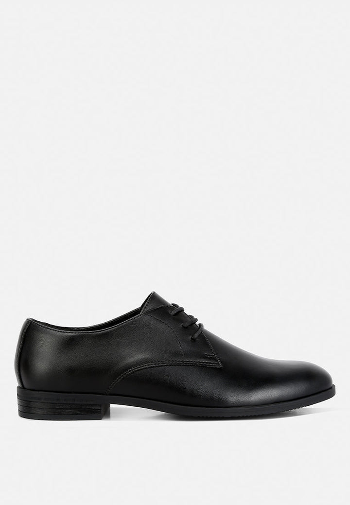 men's minimalist derby shoes#color_black