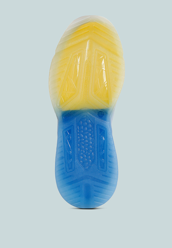 men's fly knit running sneakers#color_white