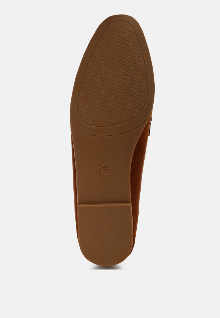 women micro suede tassel loafers#color_brown