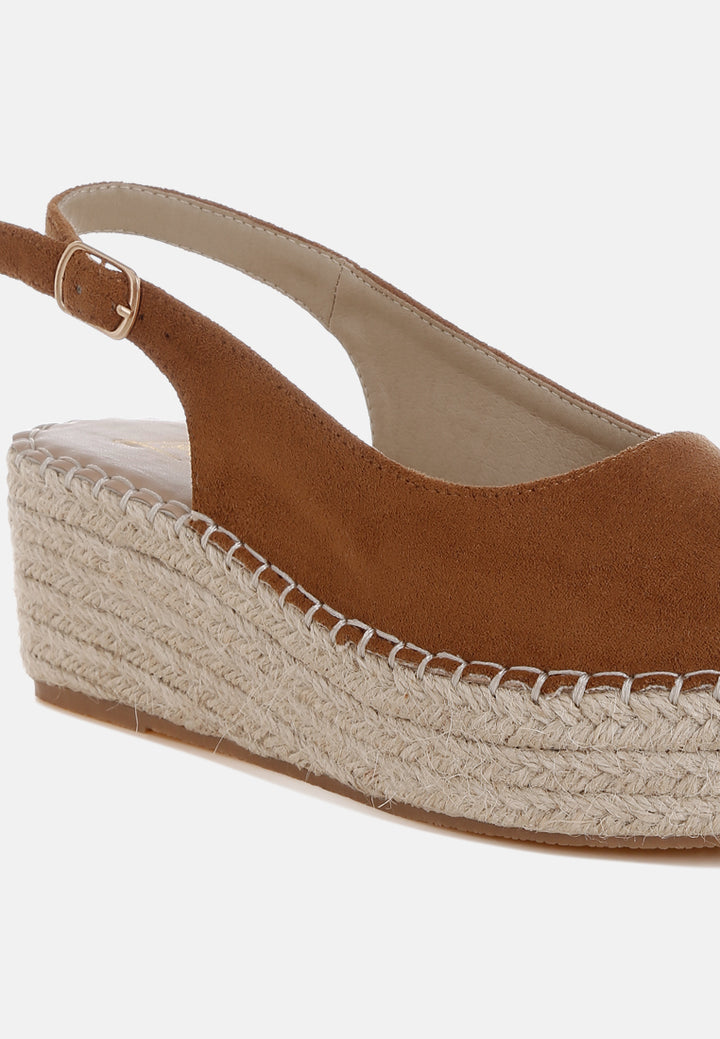 Women Peep-Toe Espadrille Wedges