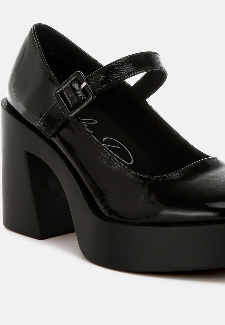 Women High Heel Mary Jane Sandals