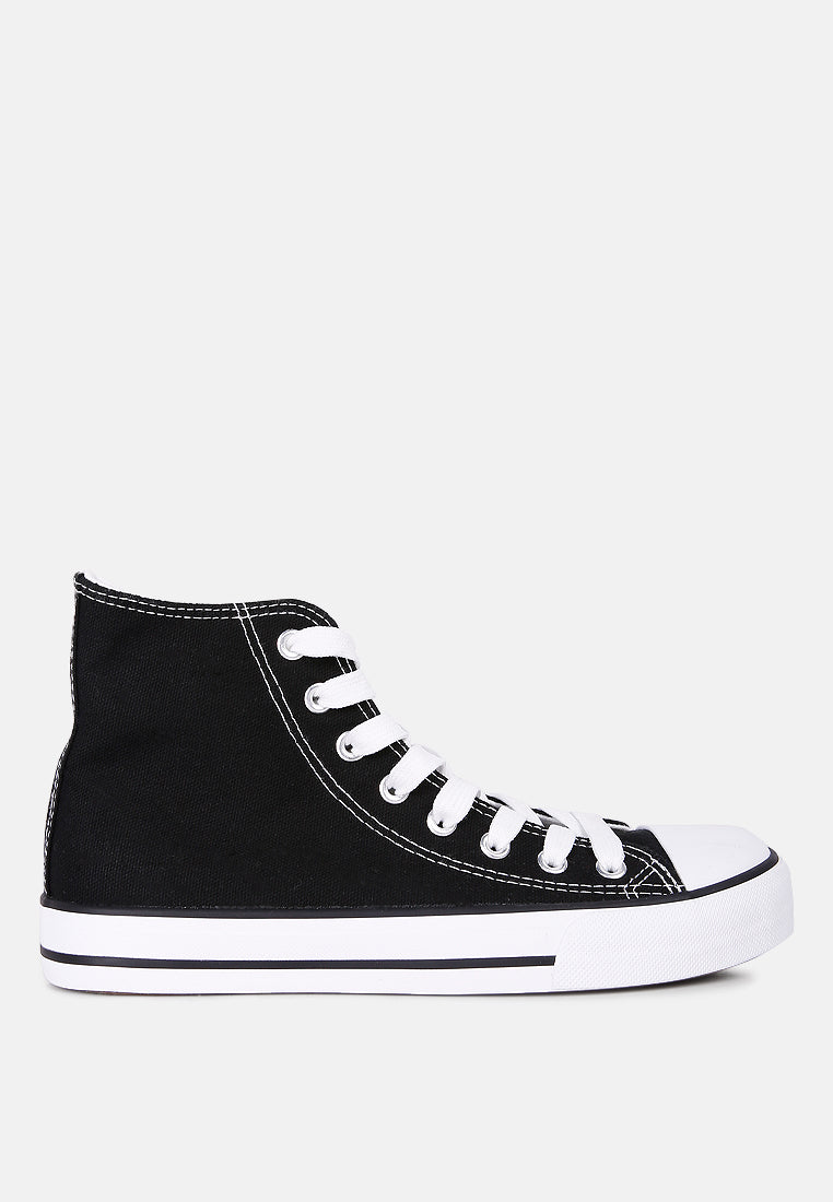 women high top basketball canvas sneakers#color_black