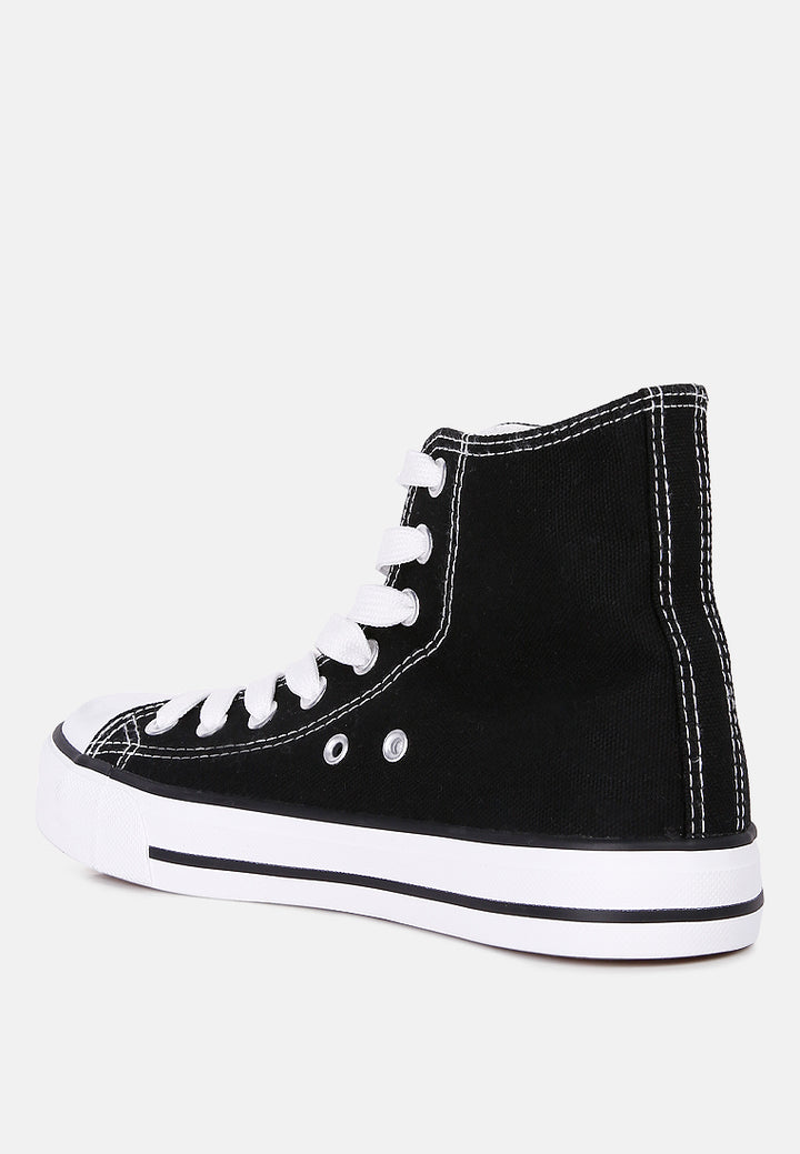 women high top basketball canvas sneakers#color_black