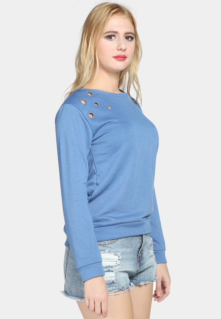 women peek-a boo top#color_blue