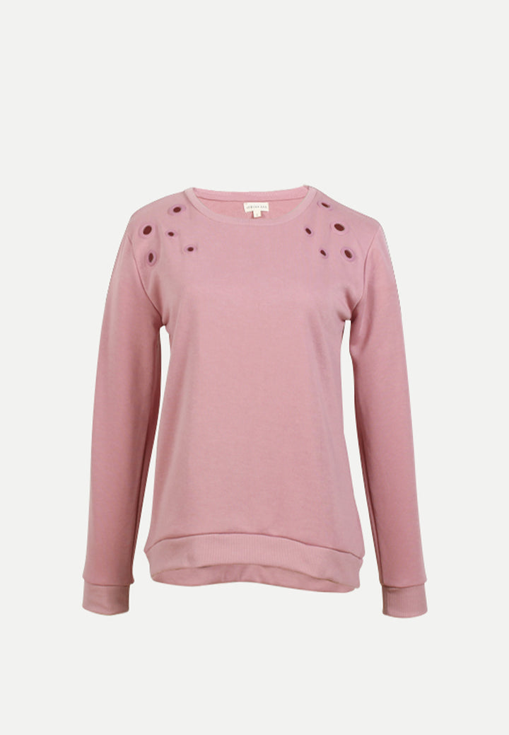 women peek-a boo top#color_peach