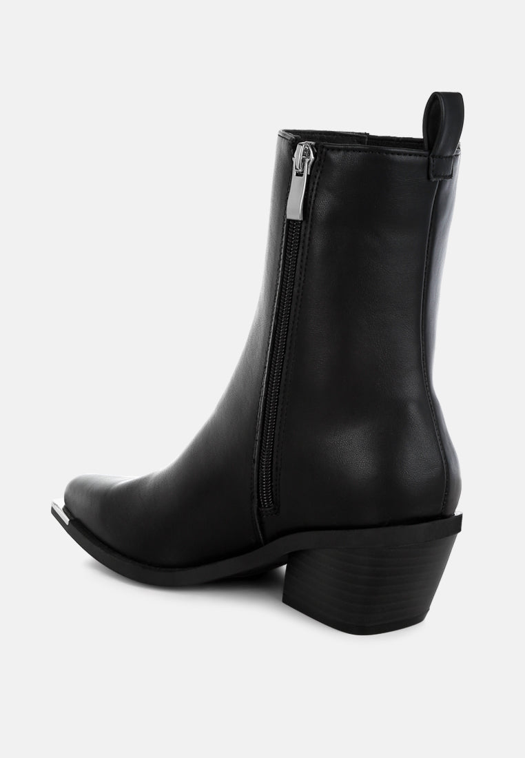 women high ankle chelsea boots#color_black