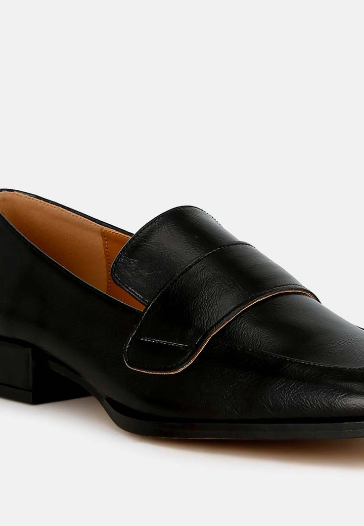 women metallic penny loafers#color_black