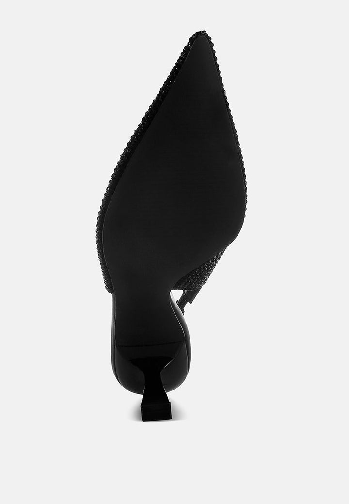 flyknit rhinestone slingback sandals
#color_black