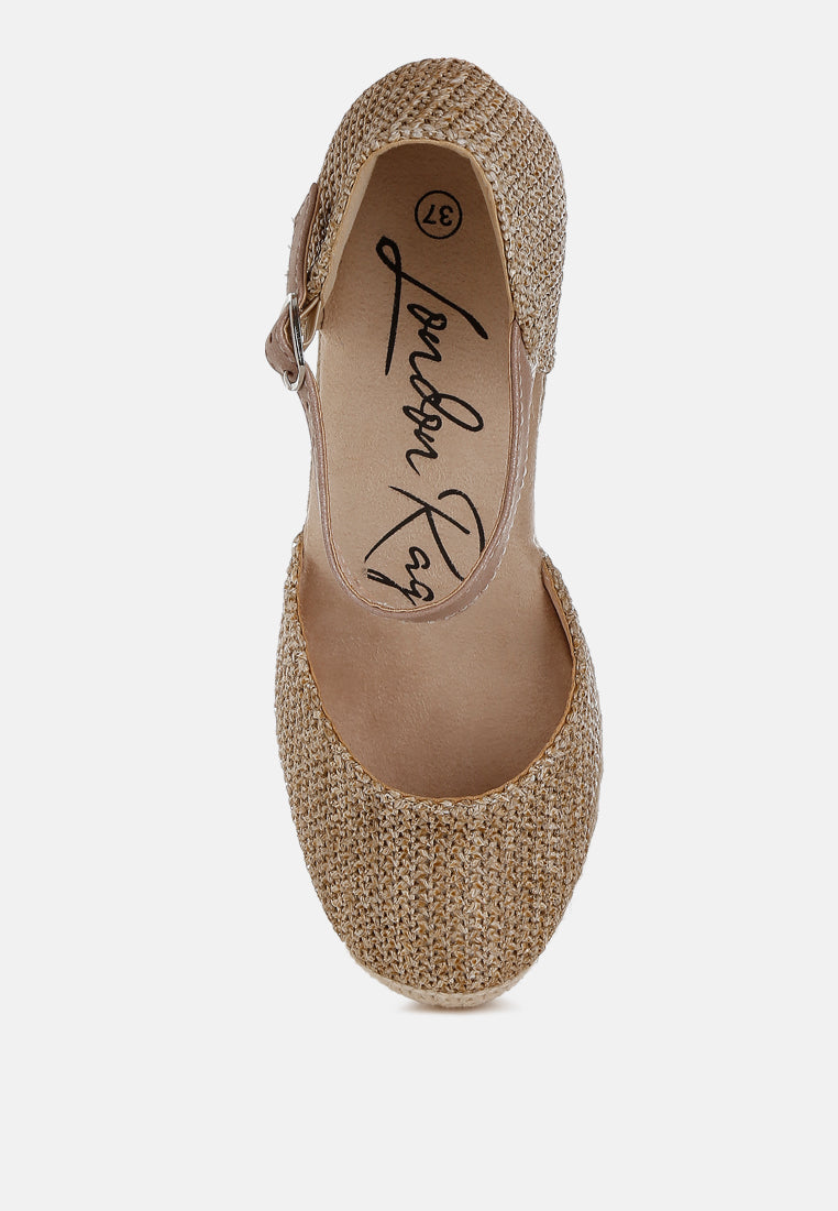 women raffia woven wedge sandals#color_beige