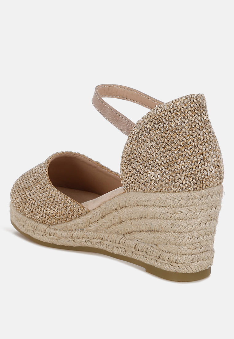 women raffia woven wedge sandals#color_beige