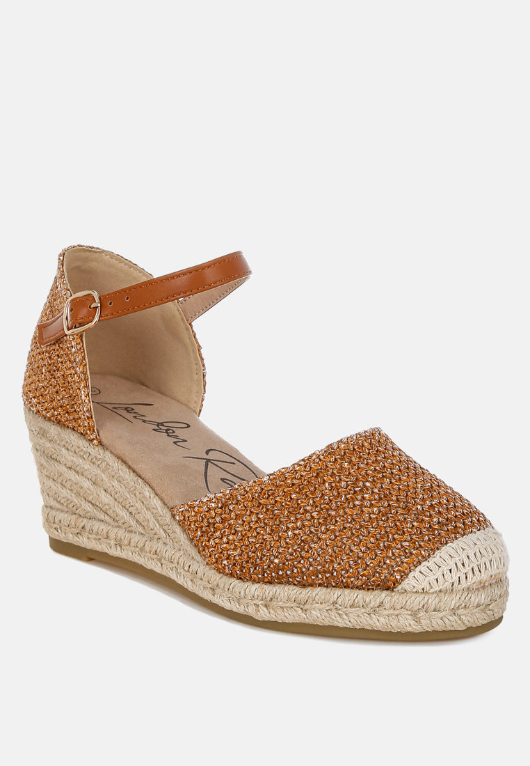 women raffia woven wedge sandals#color_tan