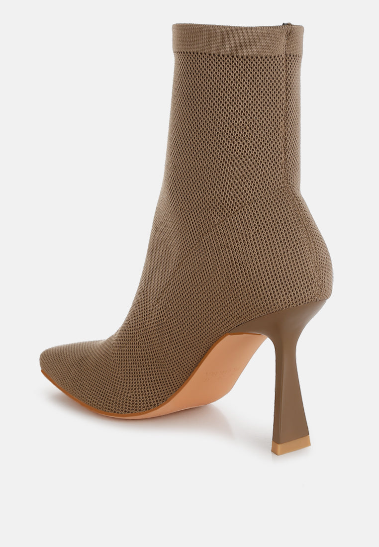 women knitted sock boots#color_taupe