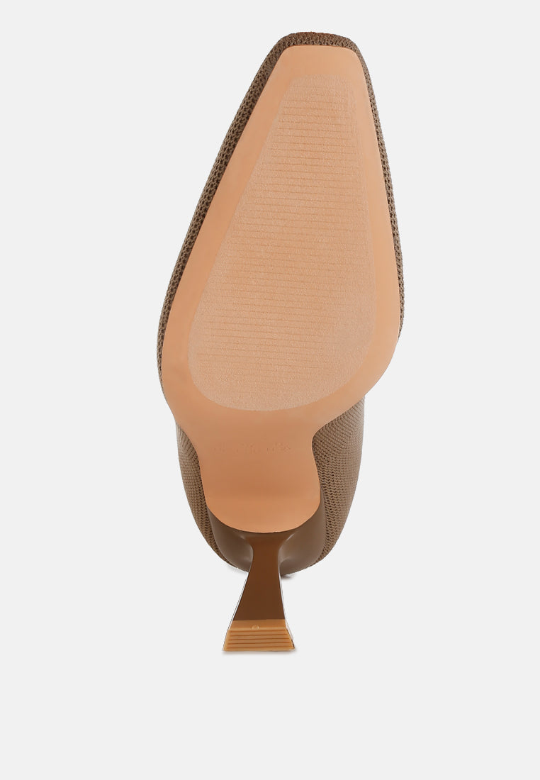 women knitted sock boots#color_taupe