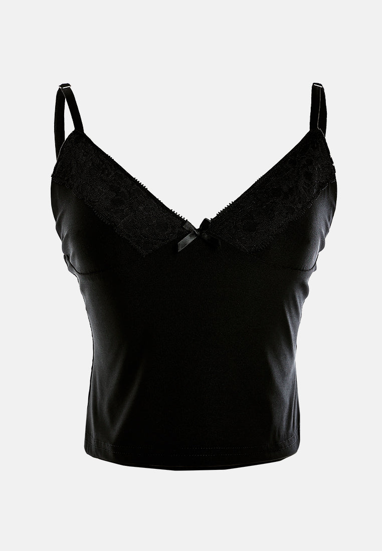 lace detail slip top#color_black