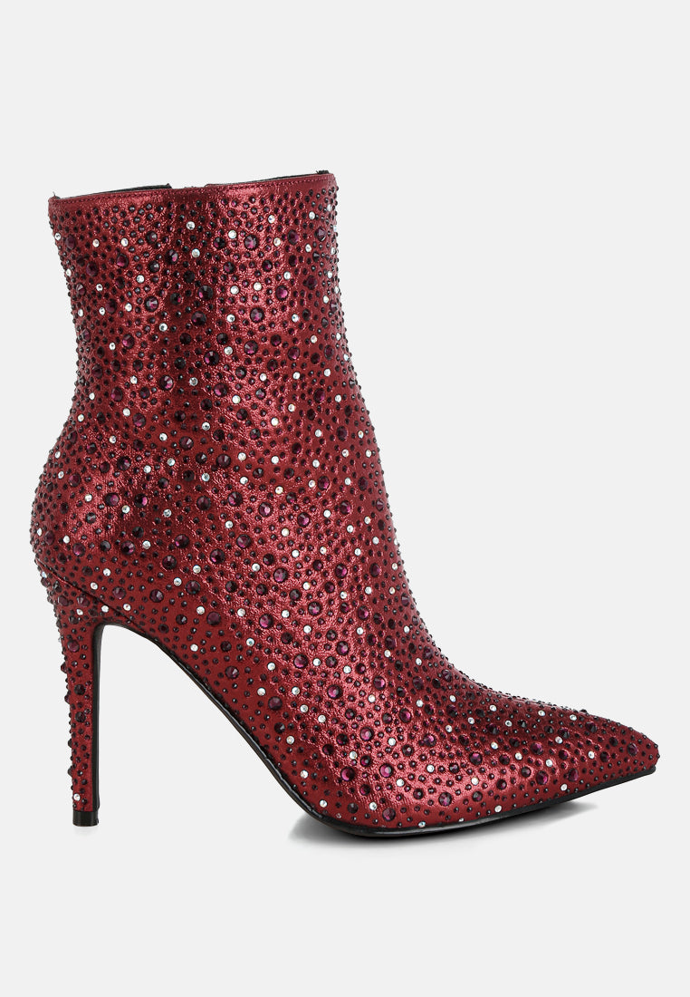 women rhinestones embellished stiletto boots#color_burgundy