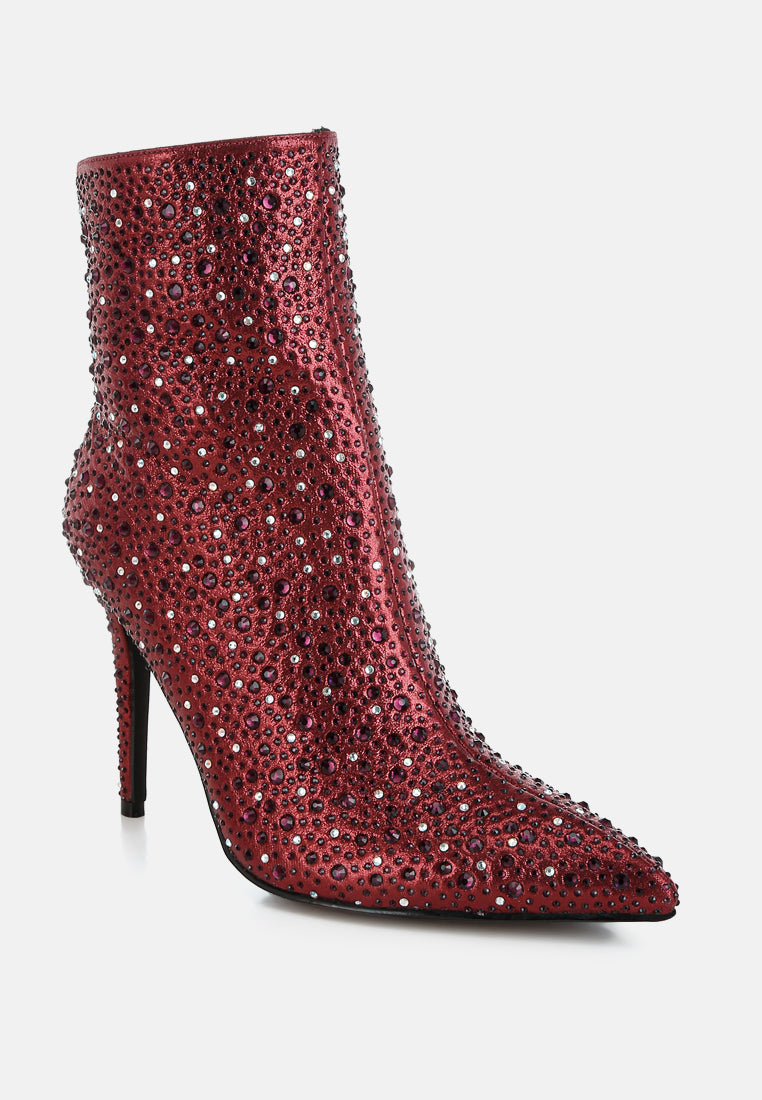 women rhinestones embellished stiletto boots#color_burgundy