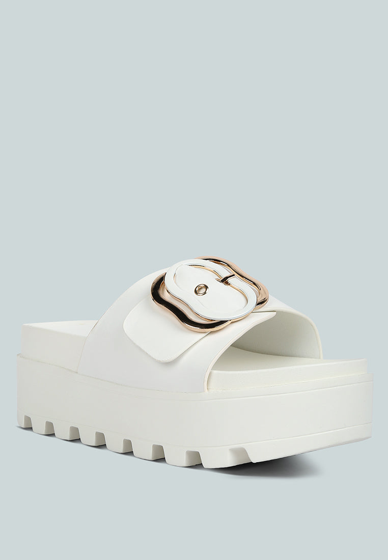 Lug Sole Flatform Sliders#color_white