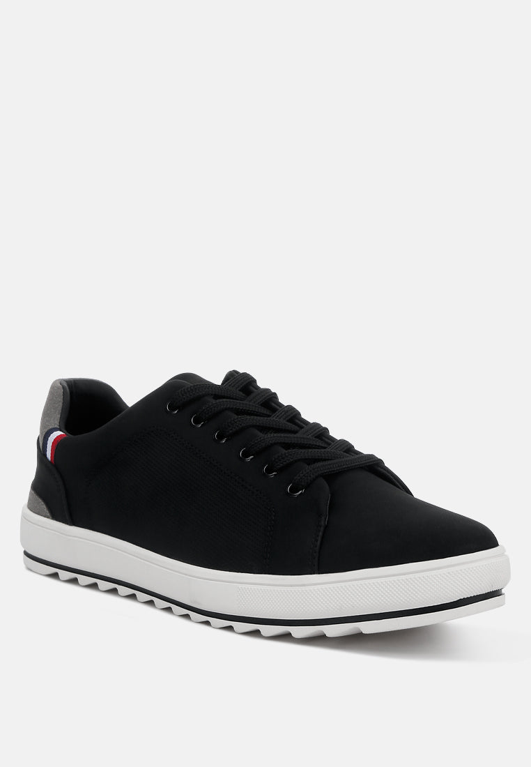 mens lug sole platform sneakers#color_black