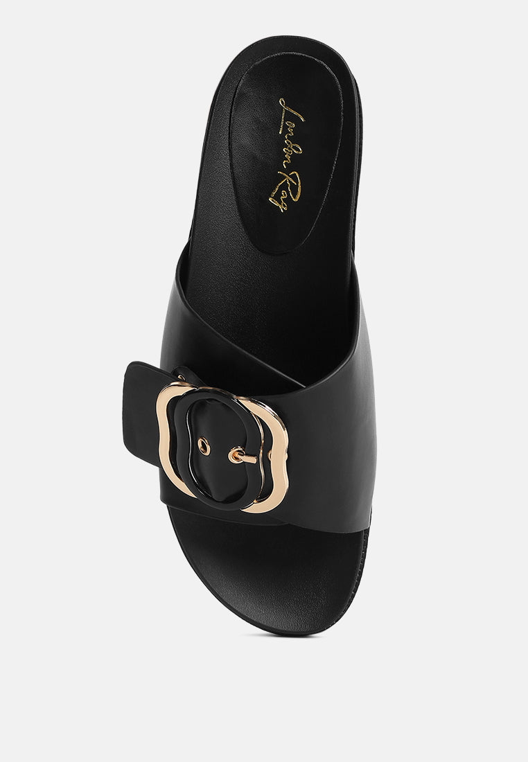 women lug sole flatform sliders#color_black