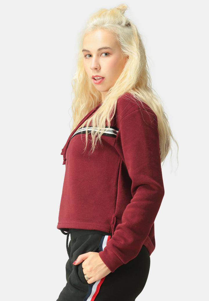 women hoodie with drawstring#color_burgundy